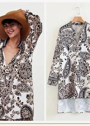 Оверная рубашка zara 2