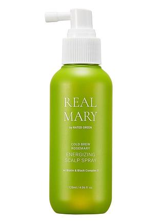 💚 rated green real mary energizing scalp spray 💚 спрей для шкіри голови, зміцнення волосся, контроль жирності та загальний догляд)