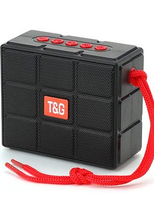 Bluetooth-колонка tg311с rgb подсветкой, speakerphone, радио, black