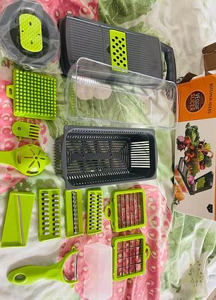 Багатофункціональна овочерізка veggie slicer, набір насадок