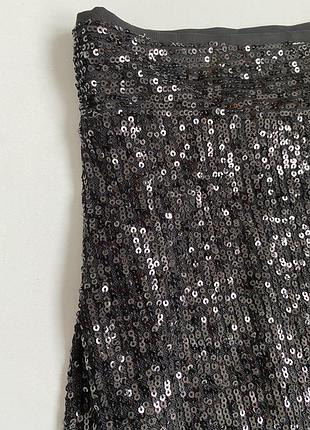 Стильна спідниця  в паєтки h&m 2