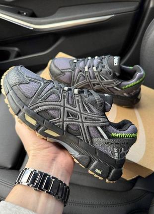Жіночі зимові кросівки asics gel kahana 8 beige dark grey сірі асікс термо до -21*с (b)