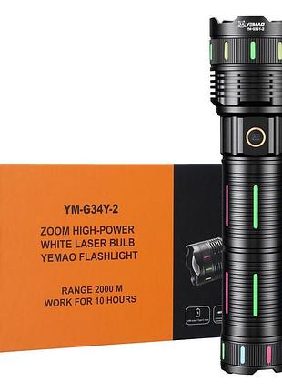 Ліхтар yemao ym-g34y-2 tg 30w, 1x381350, power bank, зу type-c, zoom