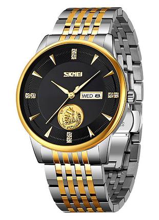 Часы наручные 9309tgdbk skmei, silver/black