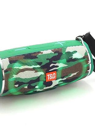 Bluetooth-колонка tg642 з rgb підсвічуванням, speakerphone, радіо, camouflage