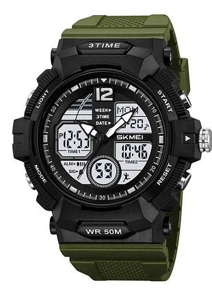 Годинники наручні 2354ag skmei, army green