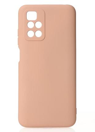 Силіконовий чохол soft silicone case для xiaomi redmi 10/redmi 10 prime (без лого) пудра