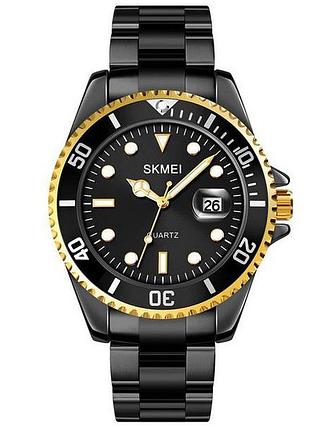 Часы наручные 1779bkgd skmei, black-gold