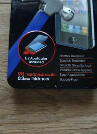 Захисне скло tzumi proglass для iphone 4 4s защитное стекло  (9h ; 0.3mm) 5