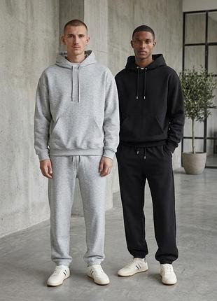 Мужской утепленный спортивный костюм свободного кроя h&m 2026