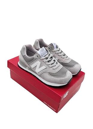 Женские кроссовки new balance 574 серые