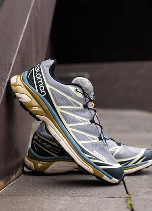 Мужские кроссовки salomon s lab xt-6 white серебристые саломоны гортекс влагостойкие 45 (28,5) (b)