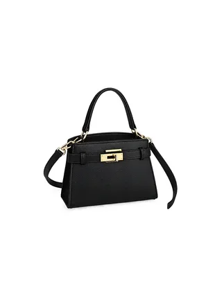 Стильная женская сумка черная / сумка кросс-боди с ремешком в стиле kelly / kelly bag