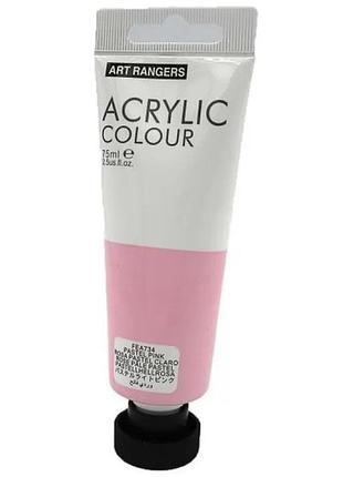 Акрилова фарба art ranger "pastel pink" пласт туб 75мл