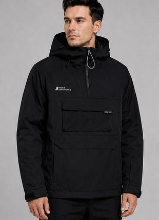 Cноубордический анорак high experience total black l