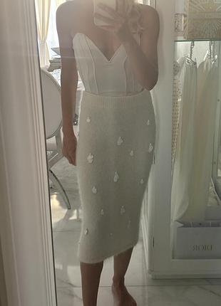 Тепла спідниця zara альпака