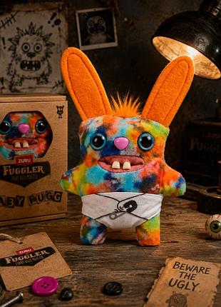 Мягкая игрушка zuru fuggler baby fugg голубой монстрик с розовым чубчиком, 4+