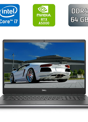 Мобільна робоча станція б-клас dell precision 7760 / 17.3" (3840x2160) ips / intel core i7-11850h (8 (16) ядер по 2.5 - 4.8 ghz) /