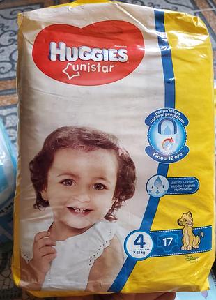 Дитячі підгузки huggies unistar 7-18кг #4