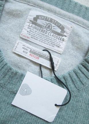 Теплий однотонний світер кашемір white stuff laundered classics 🧶❄️🧶 6