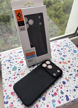 Чохол spigen liquid air для iphone 17 pro max (matte black)