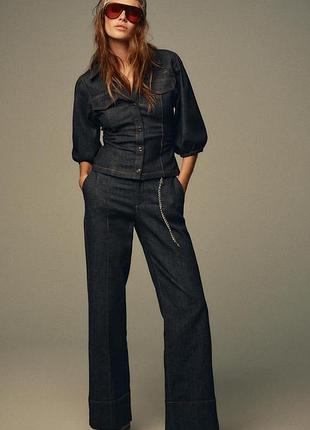 Широкие джинсы от zara woman, xs, оригинал