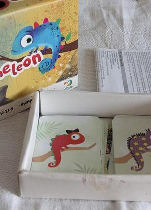 Детская карточная настольная мемо-игра «хамелеон» (chameleon) от dodo, 5+