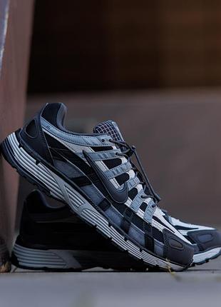 Мужские кроссовки nike p-6000 black grey blue