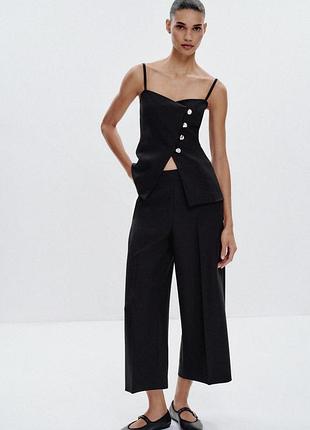 Брюки кюлоти zara , р. м