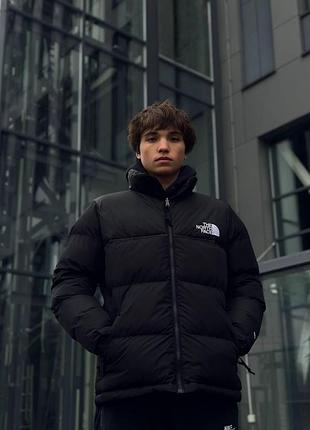 Мужская зимняя куртка пуховик the north face оверсайз до -25*с тнф черная m (b)
