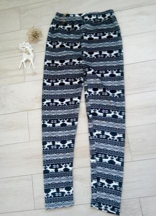 Утеплені лосіни з оленями.