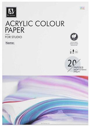 Склейка для акрила а4 20л. 250г/м2 art nation acryliccolourpaper