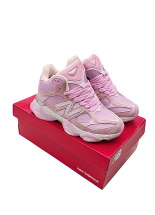 Женские зимние кроссовки new balance 9060 розовые 38(23.5см)