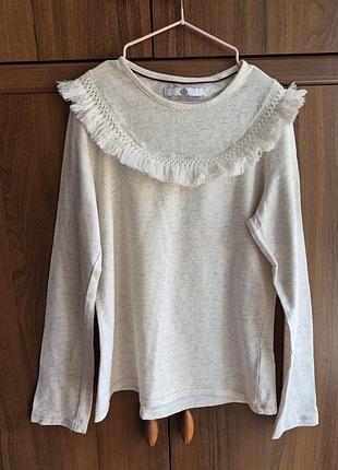 Детская нарядная кофта лонгслив с длинным рукавом m&amp;s kids