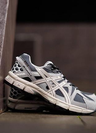 Чоловічі зимові кросівки asics gel kahana 8 gore-tex white blue білі із синім асикс термо до -21*с 44 (28) (b)