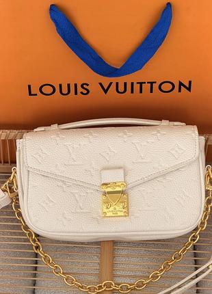 Сумка louis vuitton pochette metis east west monogram молочный есть