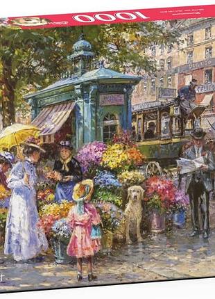 Пазл квітковий ринок 1000 елементів cherrypazzi