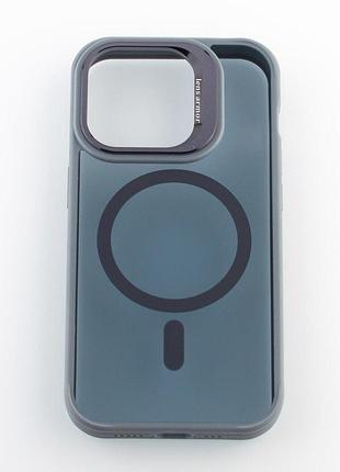 Силіконовий чохол magsafe shadow для iphone 13 pro max сірий