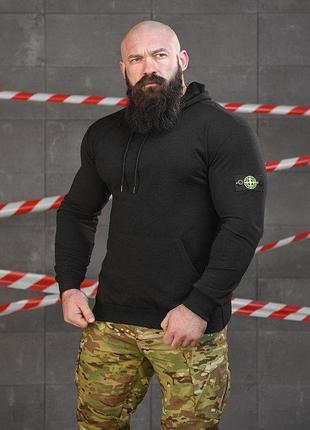 Худи stone island black нп5215