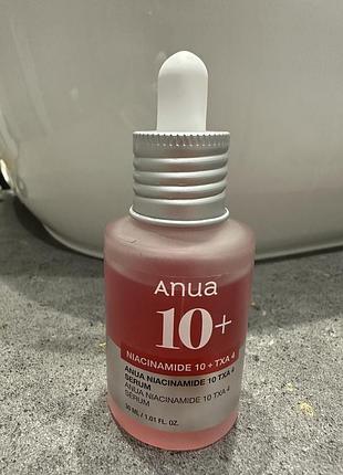 Освітлювальна сироватка з ніацинамідом та транексамовою кислотою anua niacinamide 10 + txa 4 serum