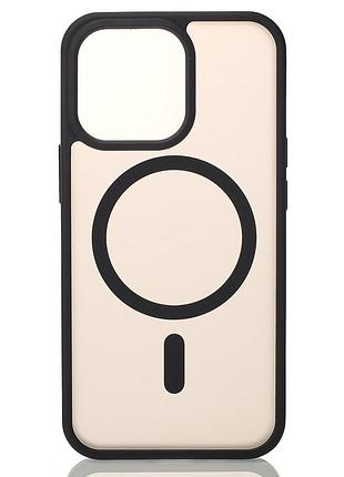 Силіконовий чохол magsafe matte для iphone 13 pro max чорний