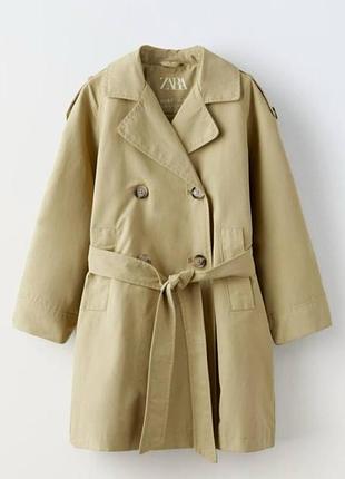 Классический тренч zara для девочки 13-14