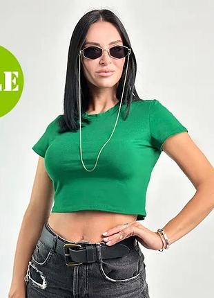 Облягаюча укорочена футболка "kim"