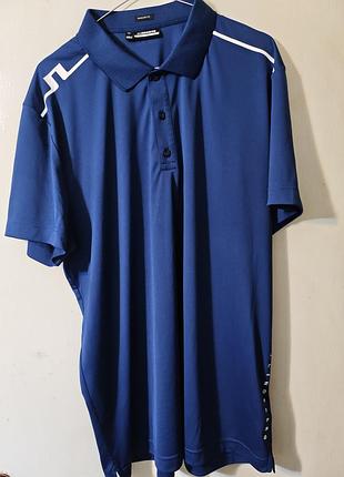 Чоловіче люкс гольф поло j.lindeberg regular fit (xxl) великий розмір