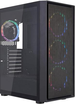 Корпус для пк 1stplayer go6-bk-4fs7 black без блока живлення