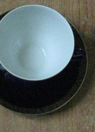 Чайная пара логоват,кобальт и ложка мнц