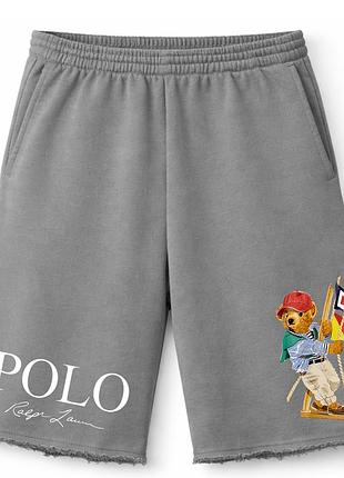 Мужские оверсайз шорты ralph lauren polo bear l