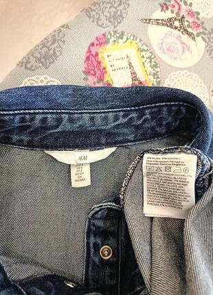 Джинсовое миди платье h&amp;m 7