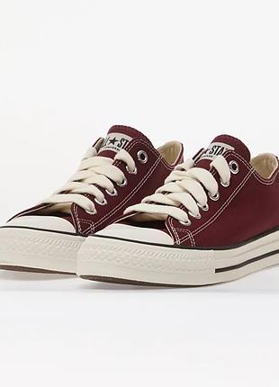 Низкие классические кеды converse chuck taylor all star 125816f в сливовом/ бордовом оттенке