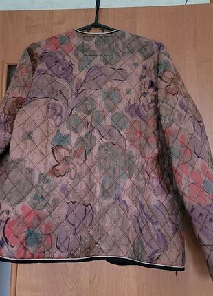 Винтажная стеганая куртка basic line (стиль 80-90s / grandmacore) 2